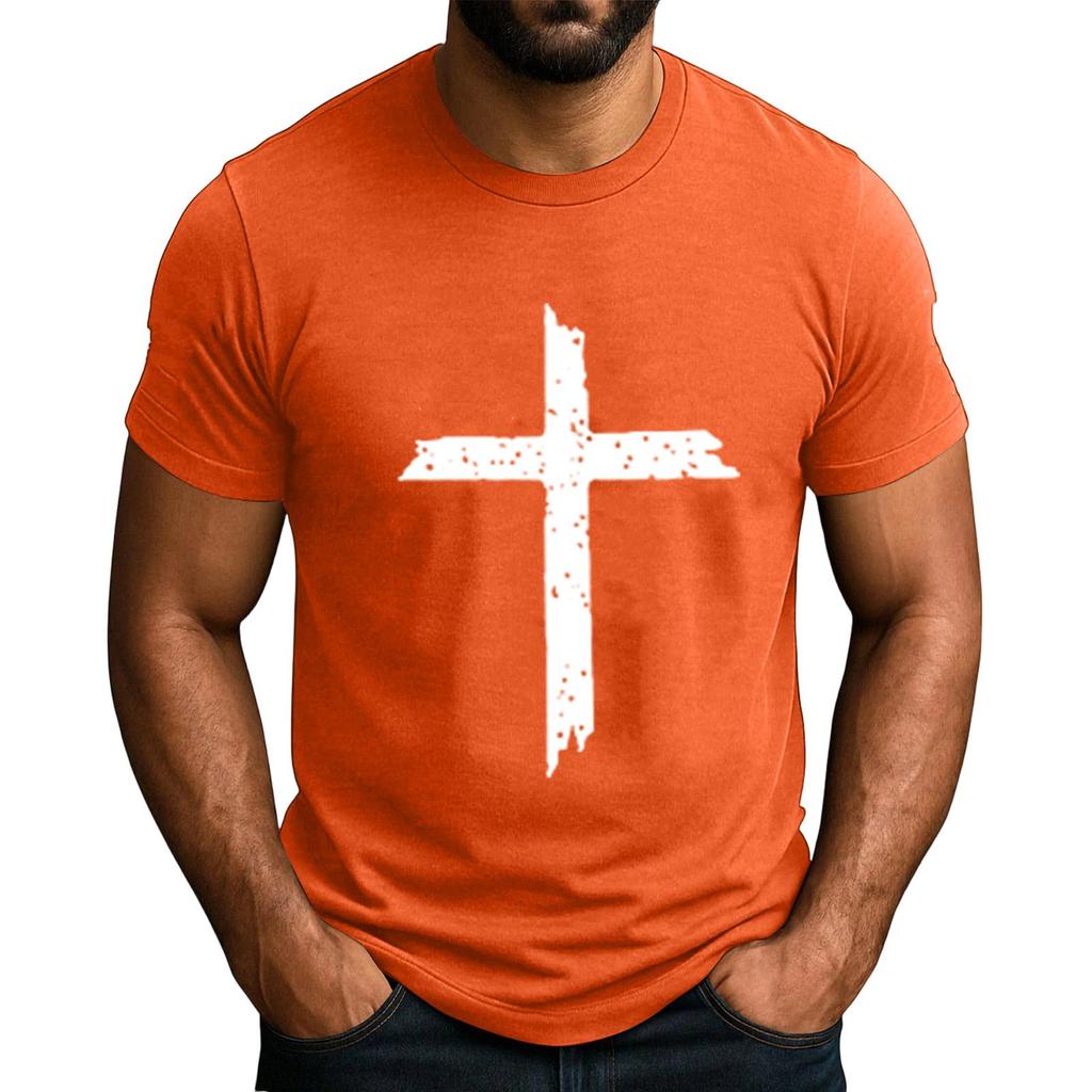 Beliebtes Herren T-Shirt mit Aufdruck, Rundhals, Kurzarm