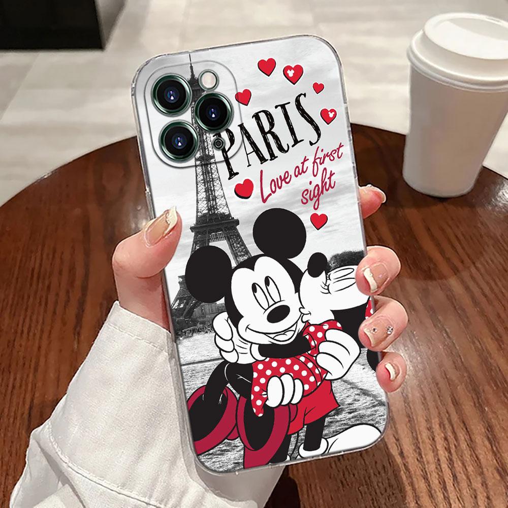 

Travel Mickey Minnie Mouse Love Phone Case For iPhone 17 Pro Max 17E 11 12 13 14 15 16 Pro Max Plus 17 Air 16E 7 XS Soft Cover iPhone 7