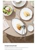 Elegant Hammered Silver Edge Ceramic Bowl & Plate Set - Perfect Housewarming Gift