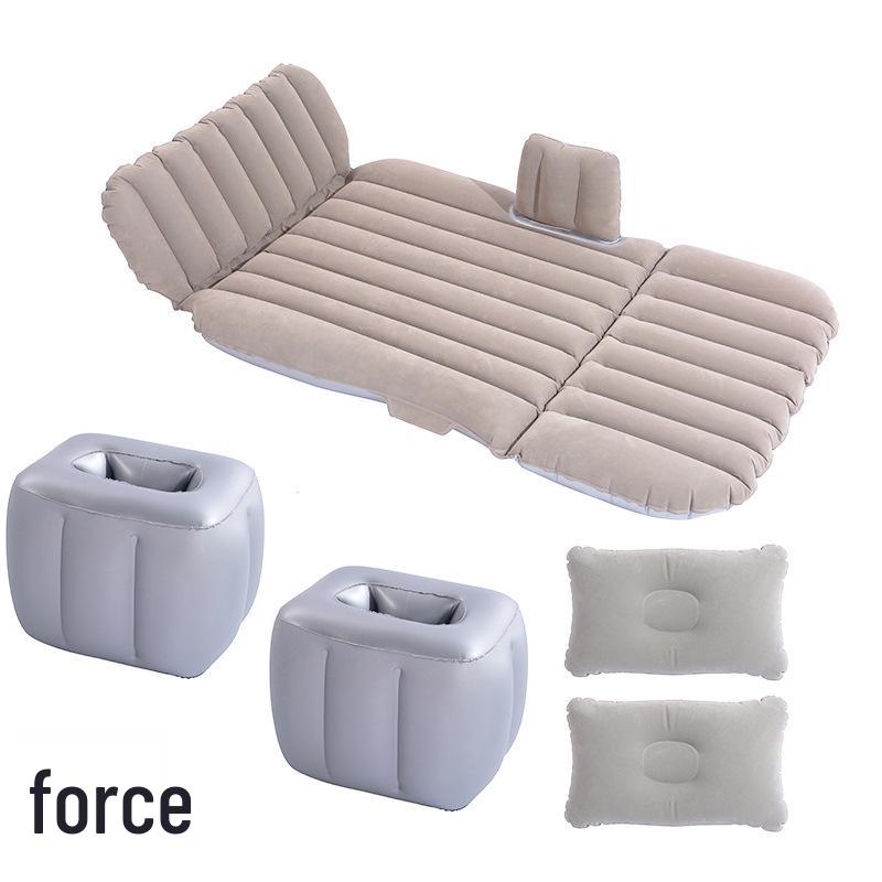 Car Inflatable Bed: 3/7 Split Folding Rear Seat Travel Mattress