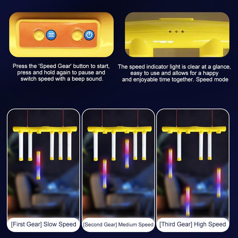 Kids Hand Eye Coordination Night Light Edition Grab Stick Machine Eye Speed and Quick Reaction Training Party Game Toy