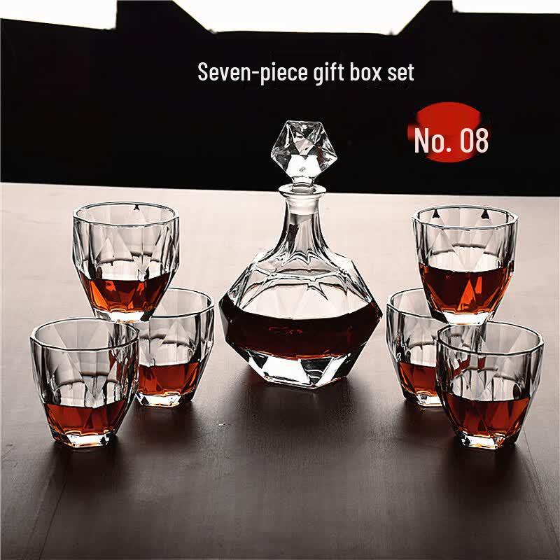 OLOEY 7-Piece Whiskey Glassware Set
