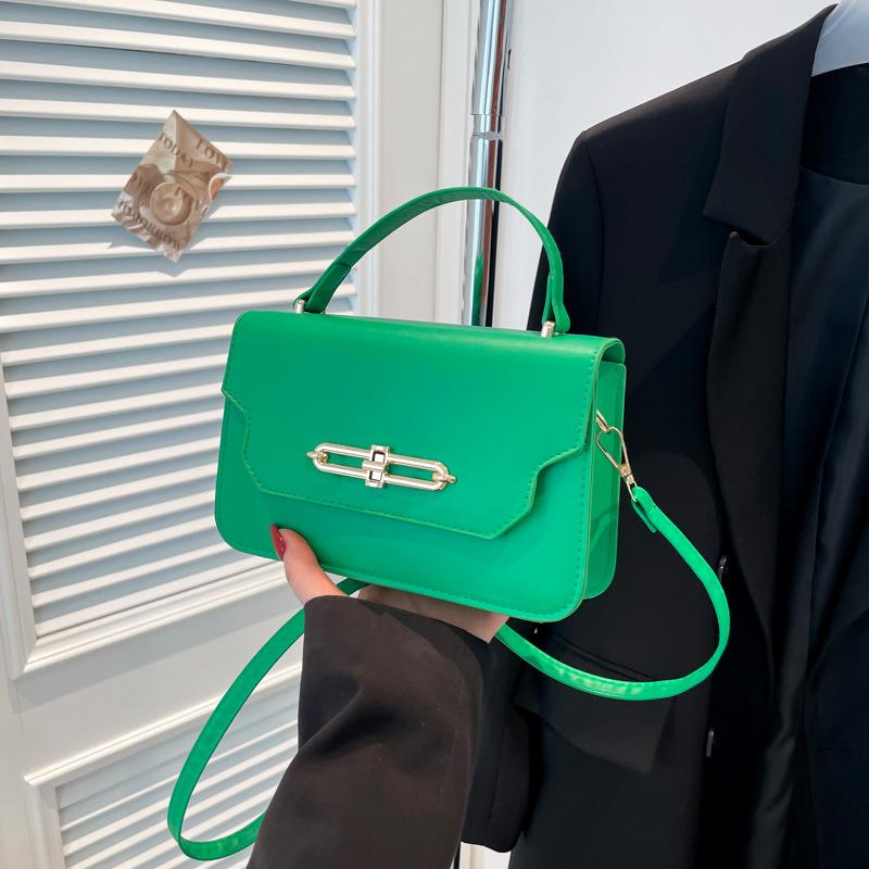 Fashion Trend Temperament Solid Color High-grade Texture Versatile Handbag New Atmospheric Shoulder Messenger Bag Women's Bag