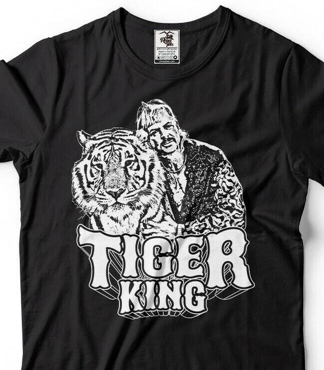 Tiger King Funny Free Joe Exotic Sketch Retro 80s T-T-shirt Wynnewood Exotic Park L