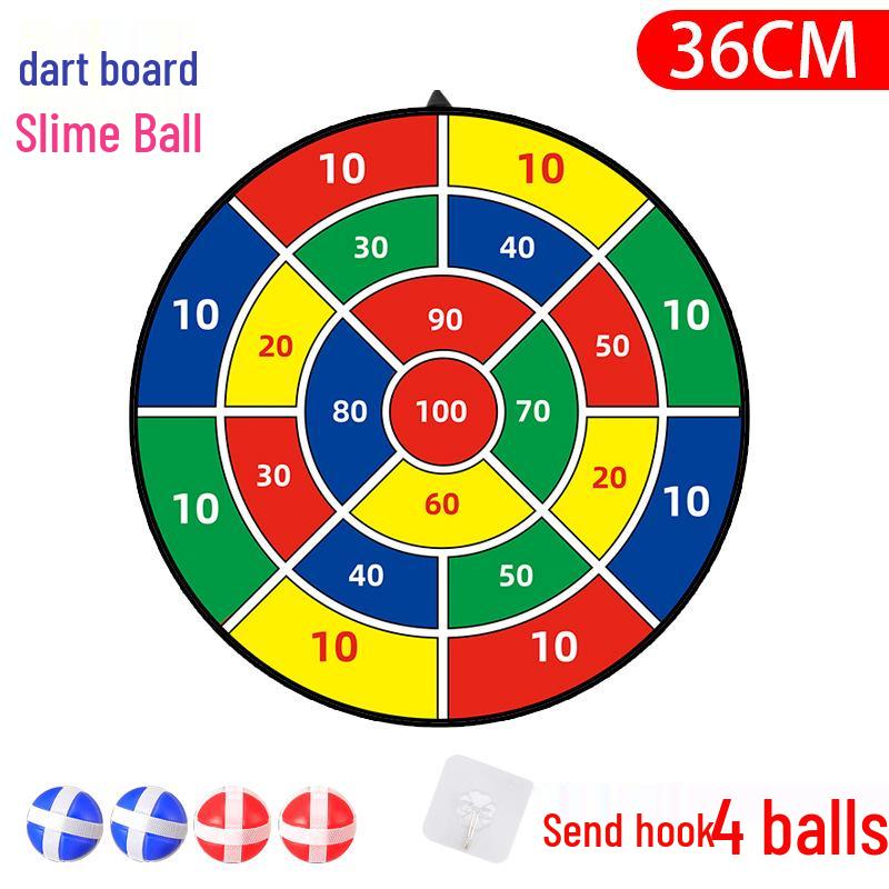 

74CM Foldable Dartboard & Sticky Ball Set for Indoor/Outdoor Children s Play - Large Size