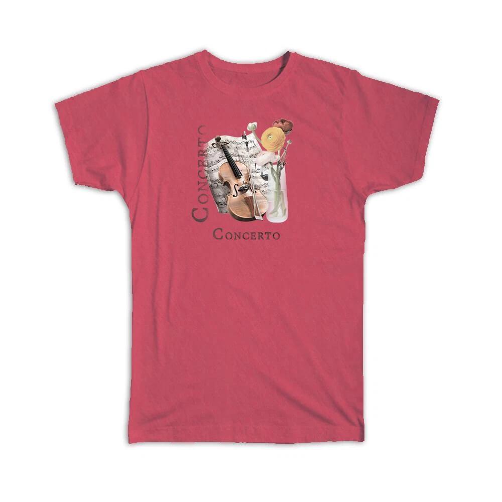 Gift T-Shirt : Violin Floral Concerto XL