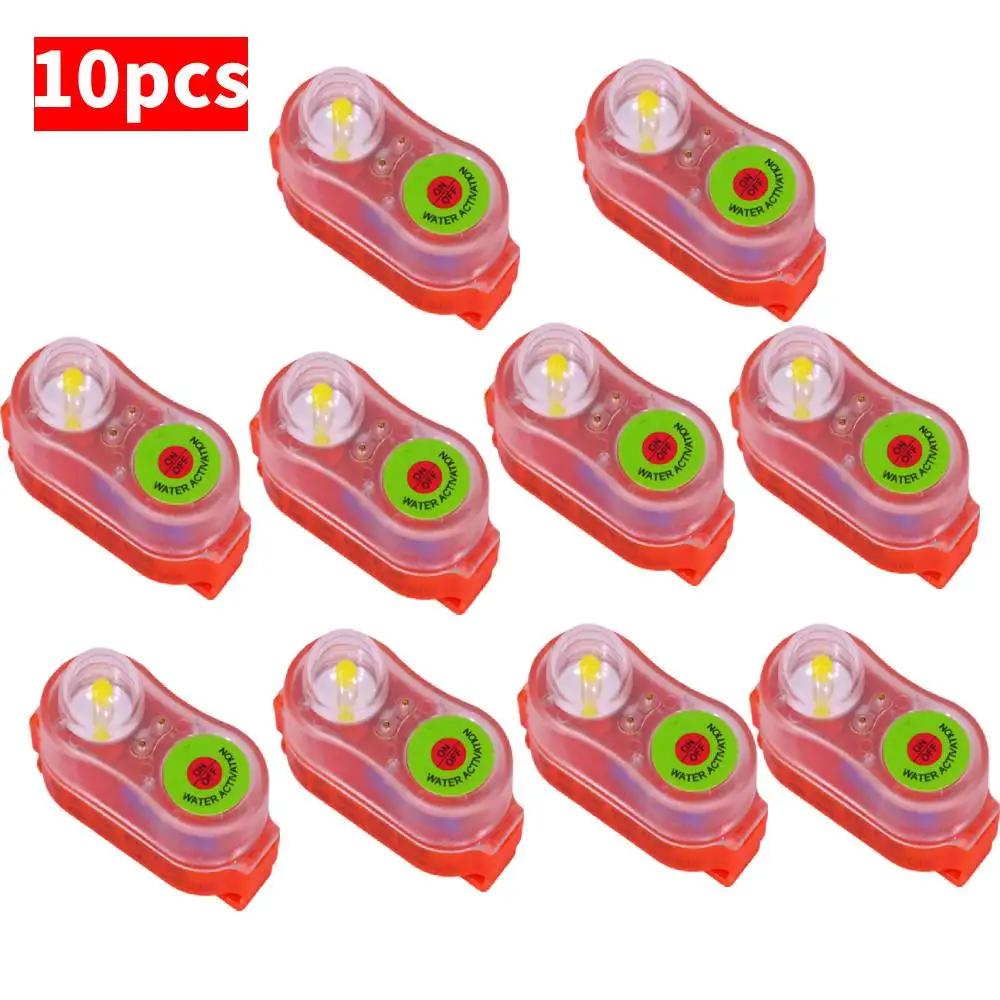 1-10 PCS Surfing Life Jacket Light LED Lithium Position Indicator Self-Lighting Life Saving Swimming Warning Lamp Attract Safet