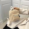 Women‘s Mini Backpack Cute Plush Lamb Fur Korean Fashion Small Bag for Fall Winter Shopping Campus Daily Use Student Rucksack