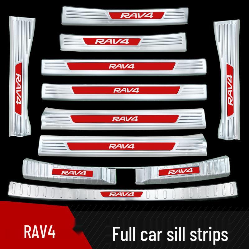 Protector Prag Ușă din Oțel Inoxidabil pentru Toyota RAV4 2024