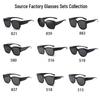 Men's Polarized Myopia Clip-on Sunglasses for Driving, UV Protection, Fits Women's Glasses
