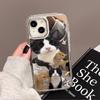 Cat conspicuous bag is suitable for Phone17pormax mirror mobile phone case 16pro Apple 15 all-inclusive 1314.