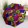 1pc Colorful Pattern Umbrella Portable Folding Umbrella Durable Iron Frame, Suitable for All Seasons Home Travel Outdoor Yy260319054