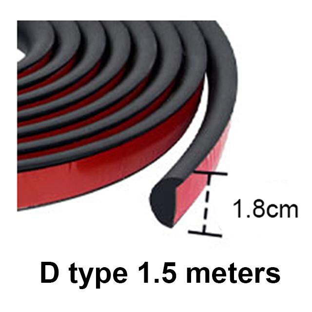 

Универсальный расширитель крыла автомобиля, защита для бровей, защита для губ, накладка на арку, расширители арок, декоративная защита от царапин, автомобиль D type 1.5 meters