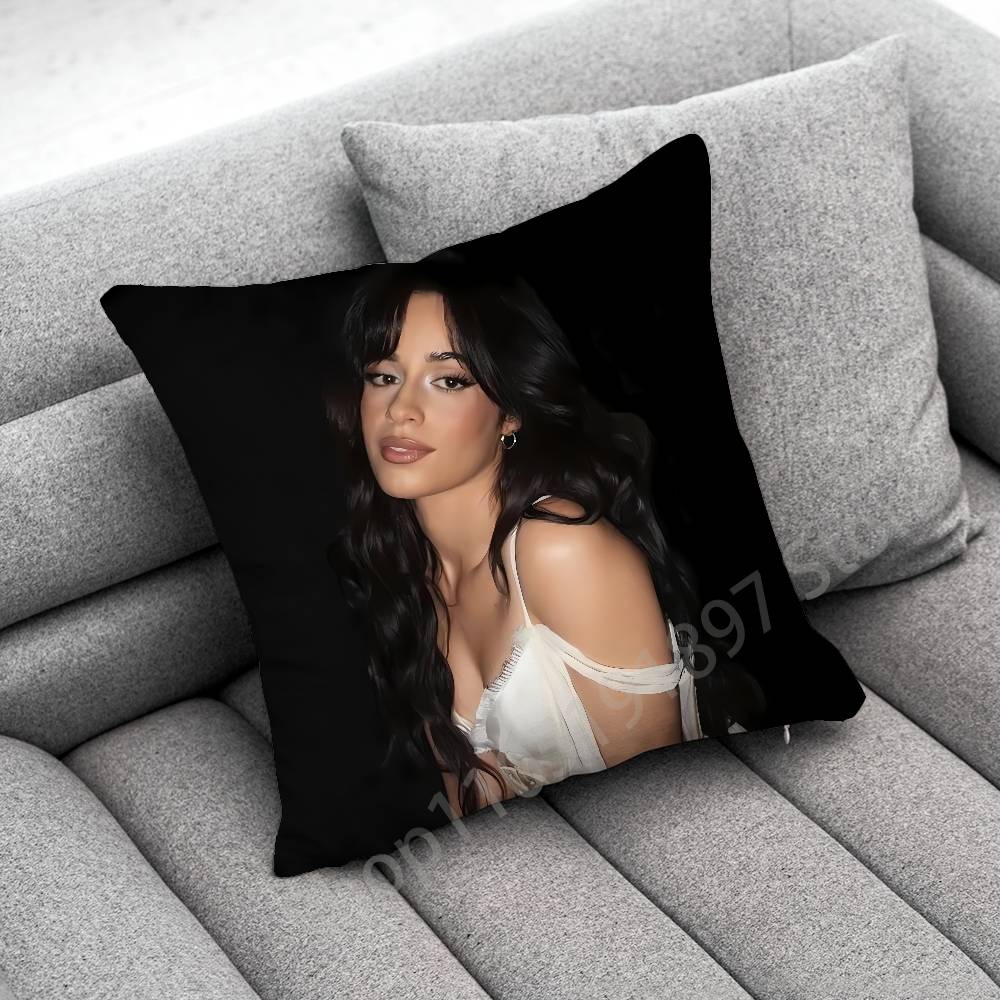 C-Camila C-Cabello Romance C XOXO Familia Throw Pillow Case For 45*45cm 40cm 55cm 50cm 30cm Square Car Pillowcase Shell
