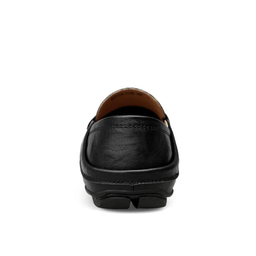 2025 Sommar Herr Casual Skor Läder Mockasiner Andningsbara Slip-on Båtskor Italienskt Lyxmärke Herr Körskor Loafers herrskor