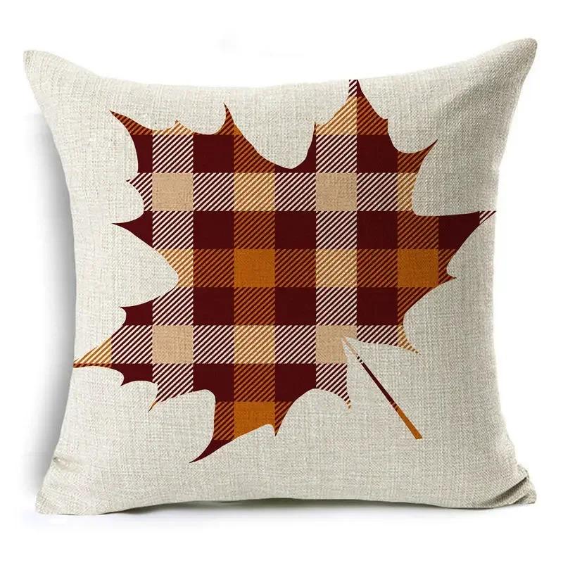 Thanksgiving Fall Pumpkin Cushion Cover Farmhouse Truck Peach Skin Pillowcase Autumn Harvest Home Sofa Decor Throw Pillow Cover