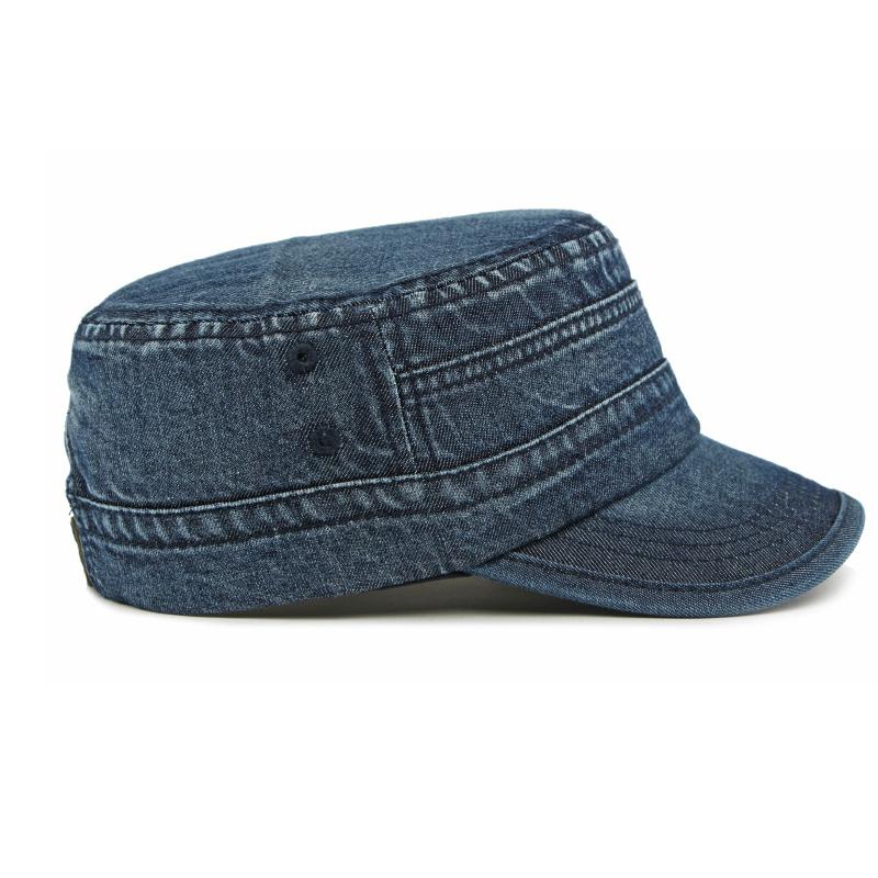 Șapcă cu calotă plată pentru bărbați, șapcă vintage, pălărie din denim, pălărie de exterior pentru protecție solară