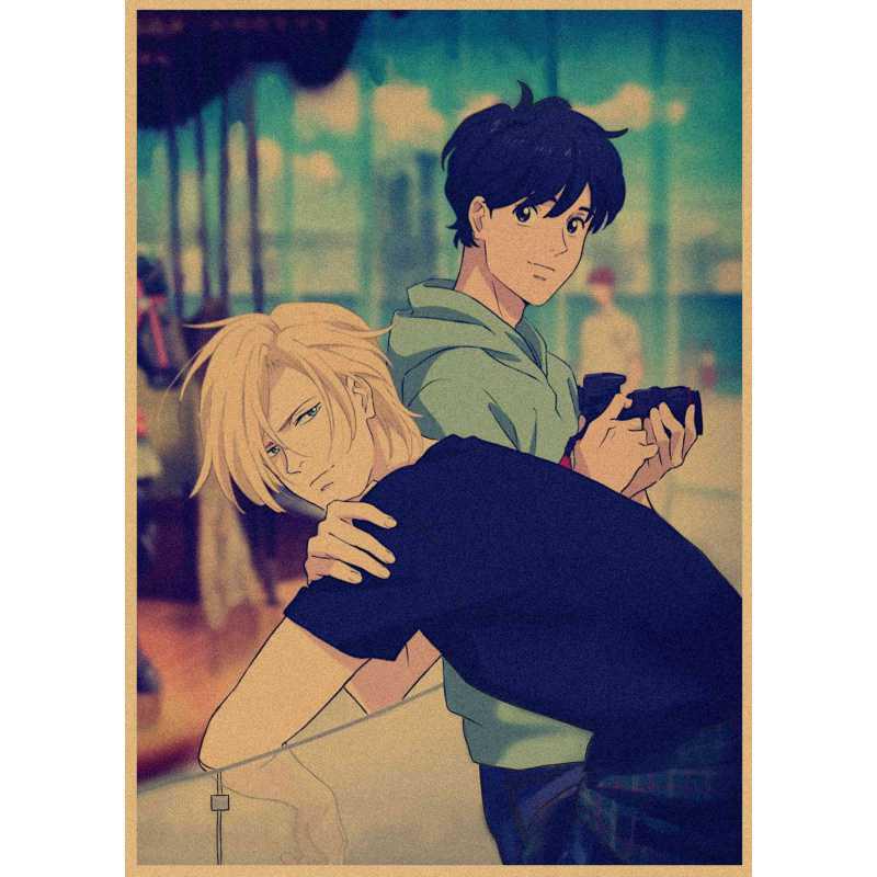 

Free Shipping Banana Fish Anime Kraft Paper Poster Wall Decor White card paper (non-adhesive) 30*42 cm