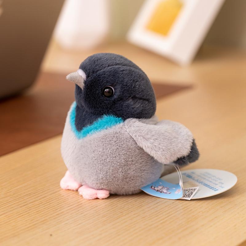 Adorable Bird Plush Toy Doll Kawaii Sparrow Tit Ultra Soft Stuffed Pillow For Bedroom Aesthetic Decor