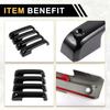 4pcs Exterior Door Handle Cover Car Door Handle Protector for Ford F-150 2015-2020 Car Door Handle Protector Without Keypad ABS Black