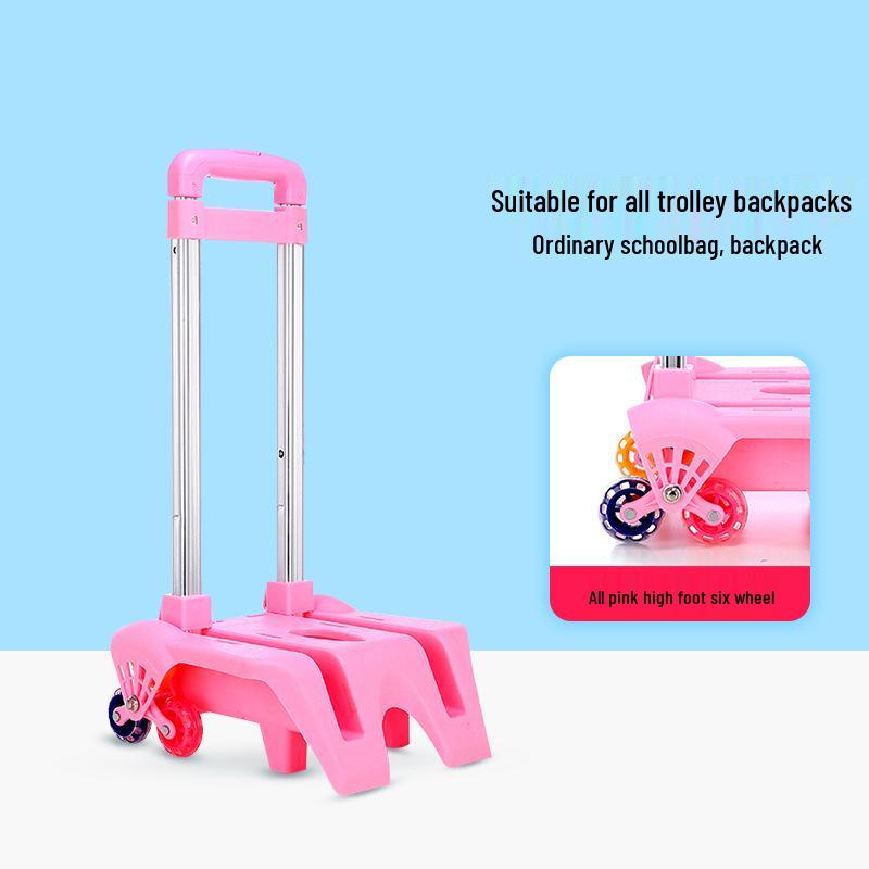 Folding Backpack Cart with Flashing Wheels for Kids – 3 or 6 Wheel Options