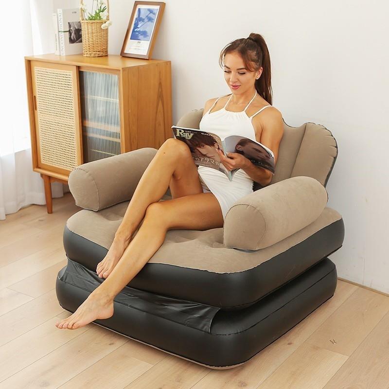 Portable Inflatable Lounger Chair With Foot
