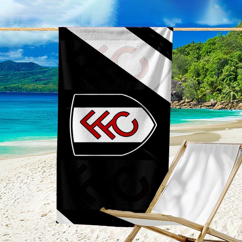 Fc Crest Design Printed Beach Towel, Super Soft Microfiber, Perfect Gift Birthday, for Pool, Beach, Travel, for Family and Friends