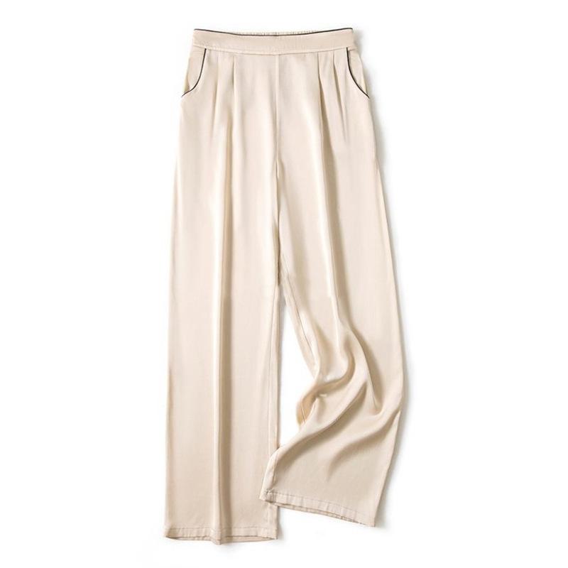 Printed silk top women's  seven-quarter sleeve fashion temperament trendy brand mulberry silk thin shirt