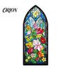 Floral Pattern Bookmark Stained Glass Flower Bookmark, Acrylic Suncatcher Plant Book Page Marker, Gifts for Bookish, Women Retro Style