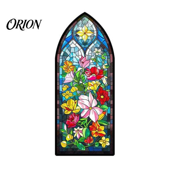 Floral Pattern Bookmark Stained Glass Flower Bookmark, Acrylic Suncatcher Plant Book Page Marker, Gifts for Bookish, Women Retro Style