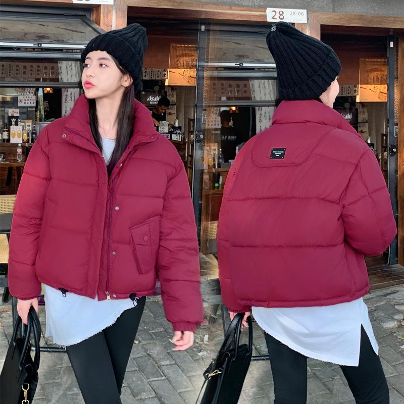 2025 new winter Korean version short slimming down cotton temperament plus-size cotton jacket women's cotton jacket