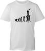 Unisex Black Graphic T Shirt Rugby Evolution Printed Crew Neck Cotton Top Tee