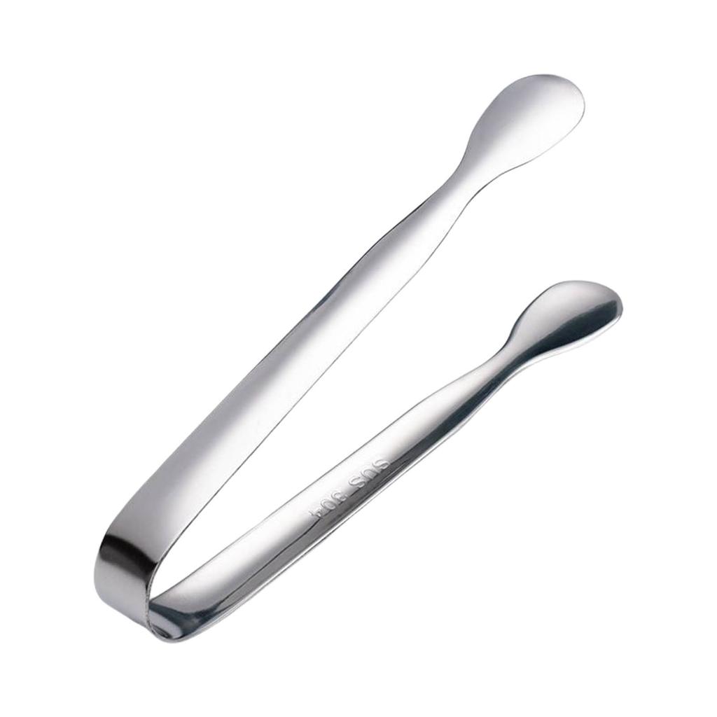 Stainless Steel Ice Cube Sugar Tongs Mini Serving Tongs For Salad Ice Non-Stick Bread Meat Fruit Clamp Kitchen Clip Tools