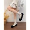 White French retro round head flat bottom shallow mouth single shoes 2026 new spring and autumn height increase soft sole Mary Jane shoes