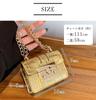 [Suitcase Company] GPT Mini Crocodile-Style Shoulder Bag for Women, Stylish Pochette, Small Crossbody Bag, Micro Flap, with Chain, Gold