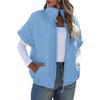 Gilet Imbottito Trapuntato a Rombi Caldo da Donna, Gilet Casual Senza Maniche in Cotone con Tasca con Zip per Autunno Inverno, Capo d'Abbigliamento Esterno da Donna Crossbody Europeo Americano