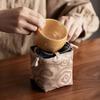 Druck Teetasse Kordelzug Stoffbeutel Chinesischer Stil Bestickte Handtasche Teegeschirr Aufbewahrungstasche Reise
