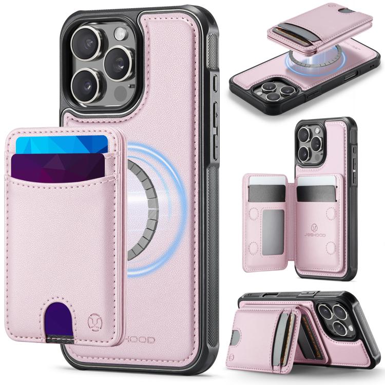 JEEHOOD J10 Flip Card Bag MagSafe Split RFID Leather Phone Case
