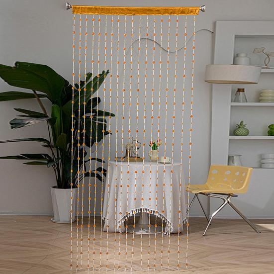 Yousheng Love Heart Beaded Curtain Decorative Bead String Curtain Tassel Room Divider Screen for Doorway Living Room Wedding Decor
