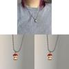 Vintage Fruit Pendant Jewelry For Women With Alloy Material And Cross Chain Style