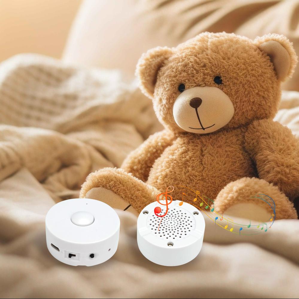 Customizable Mini Music Chip Module Factory-Recordable Voice Recorder Sound Box with Button Device Round Plush Toy Speaker