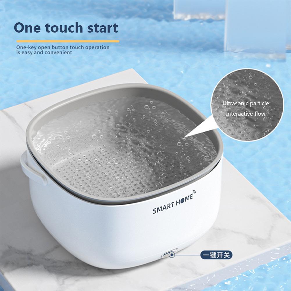 Ultrasonic Vegetable Washing Machine Food Purifier Automatic Residue Removal Portable Fruit and Vegetable Drain Basket