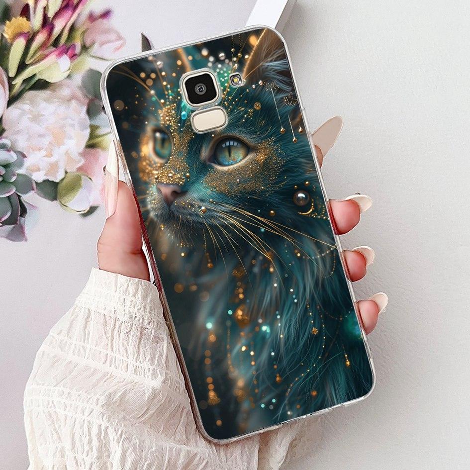 For Samsung Galaxy J6 2018 J600 SM-J600F Case Luxury Marble Dragon Soft Clear Silicone Phone Cover For Samsung J6 Plus J610 Capa