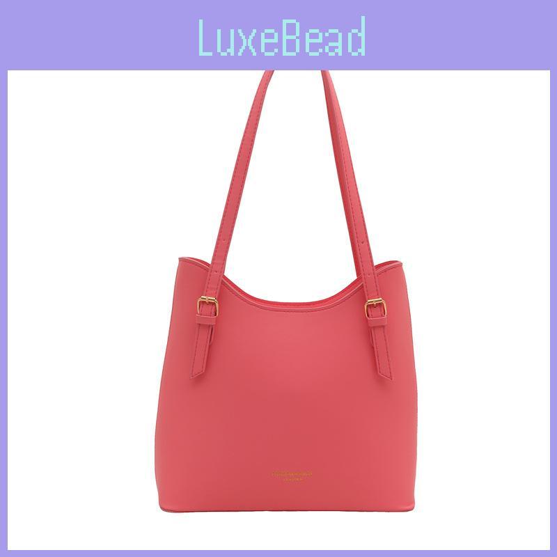 Simple Color Solid Gold Letter Printed Women Casual Tote Bag For Use Daily