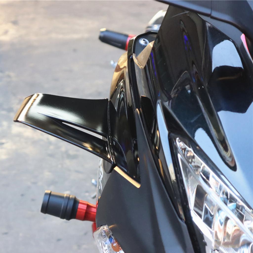Universal Motorrad Winglets Spoiler Aerodynamische Flügel Kit Motorrad Modifizierte Seitenverkleidung Winglets Motorrad Windflügel