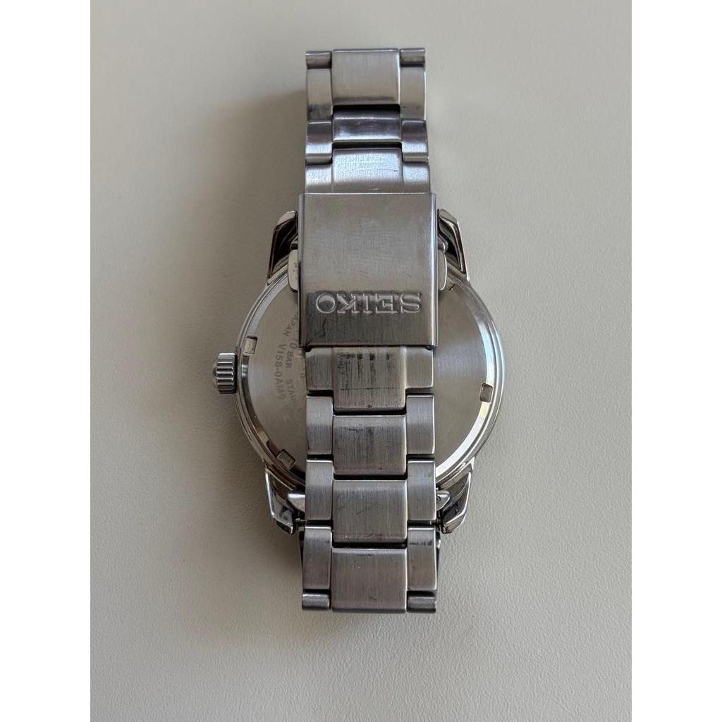 Used SEIKO SOLAR solar watch SBPX063 black dial