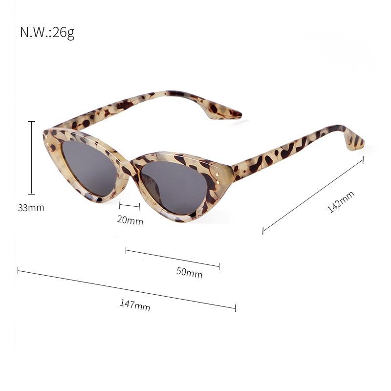 Vintage Fashion Cat Eye Sunglasses Women Men Luxury Designer Retro Rivet Cute Pink Lens Cateye Sun Glasses Large Shades S2686