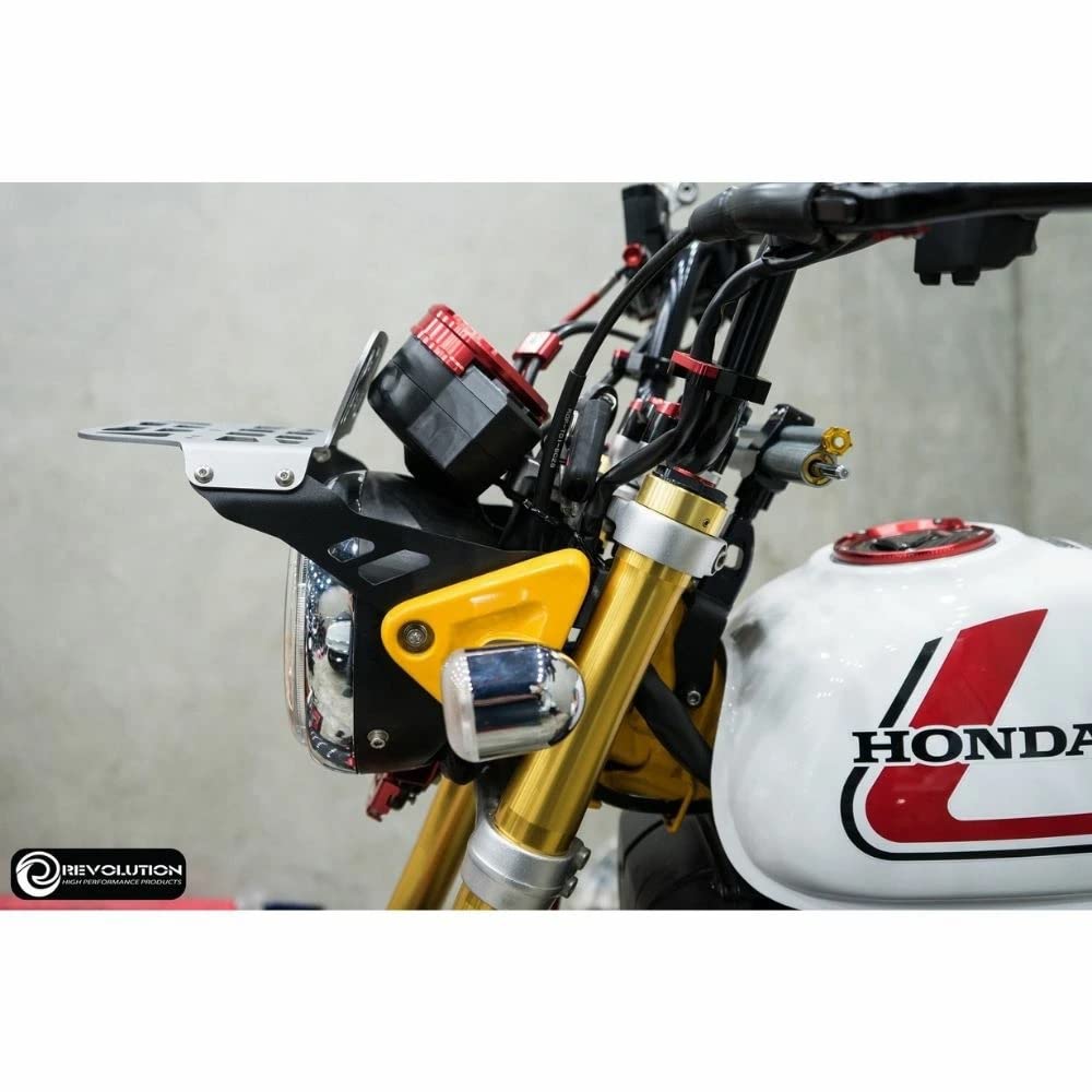 GTR REVOLUTION Honda Monkey 125 Front Carrier Aluminum Lightweight HONDA MONKEY125 FrontCarrier Aluminum Model/Revolution (Black)