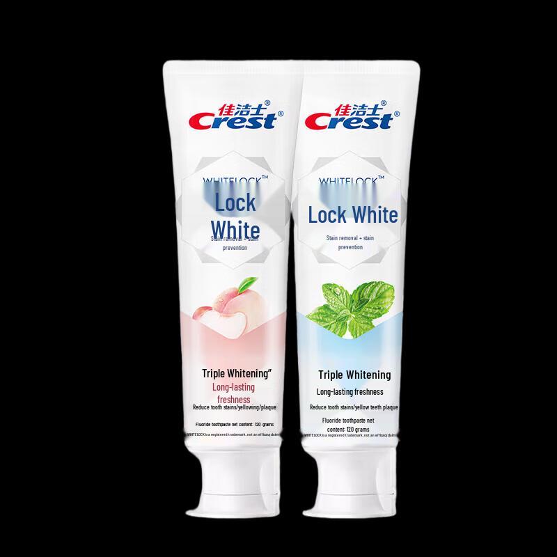 Crest Lock White Toothpaste Twin Pack