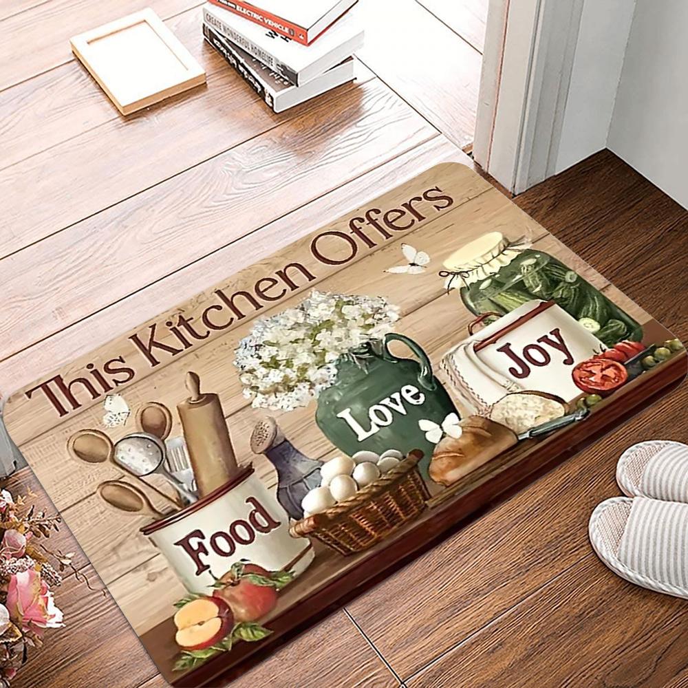 Kitchen Welcome Doormat Machine Washable Carpet for Living Room Bedroom Kitchen and Laundry Rug Floor Mat